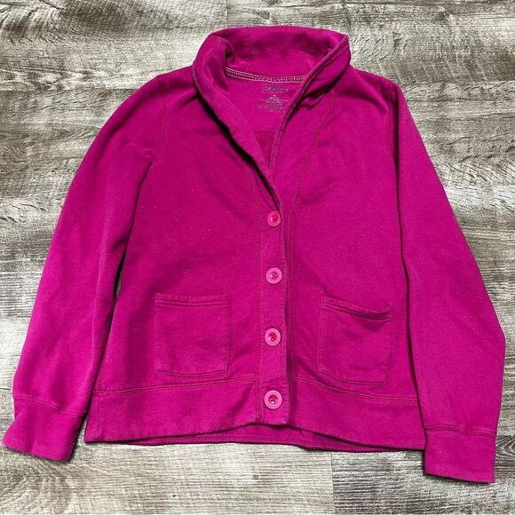 LL Bean Button Front Coat Size Medium - Picture 1 of 8